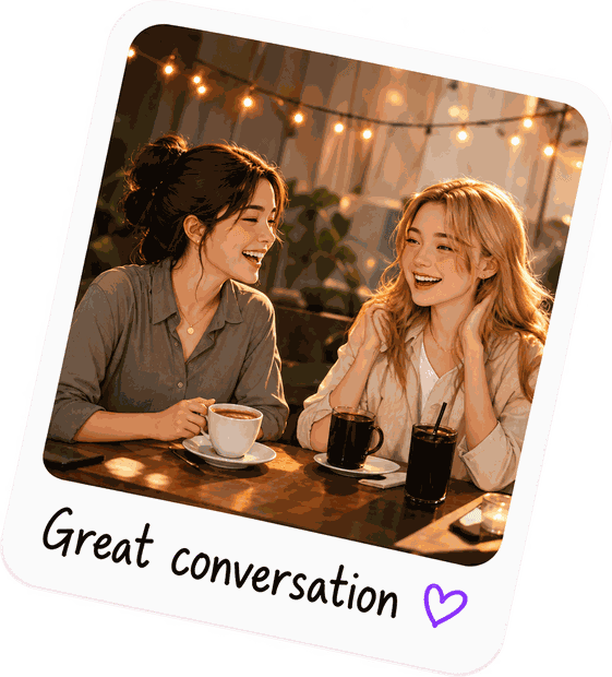 A late-night conversation with a friend